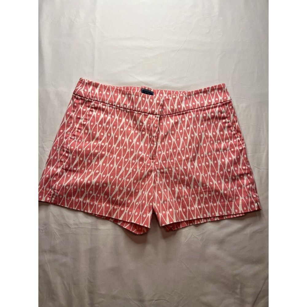Melly M Coral/white Pattern‎ Shorts Vacation Preppy Core Sailor Nautical Vibe